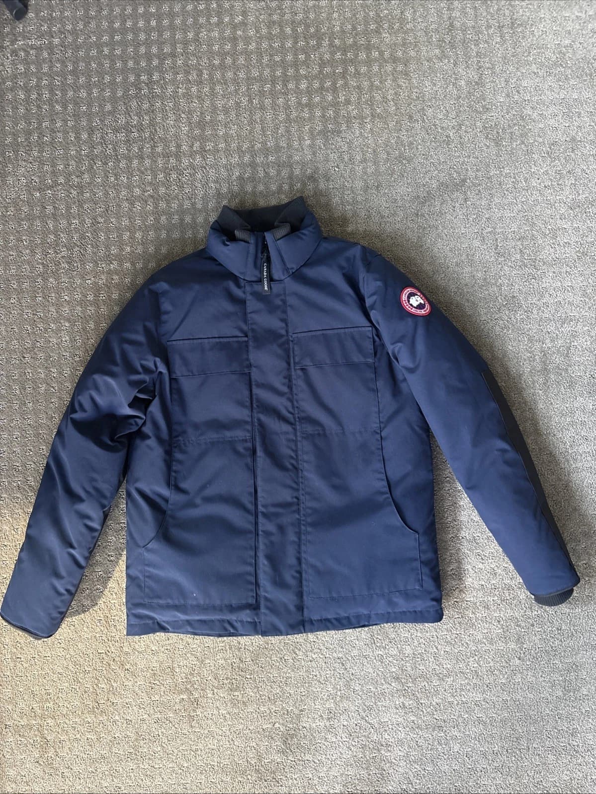 Canada Goose Forester Down Jacket – Men’s Dark Blue (Size L) – 100% Authentic - Image 1
