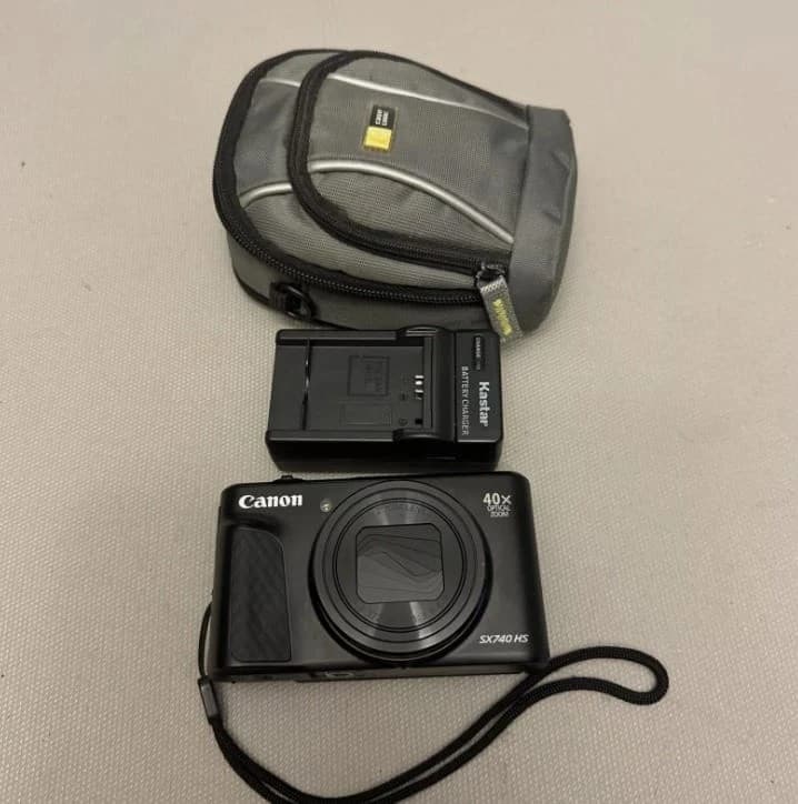 Canon PowerShot SX740 HS 20.3MP Digital Camera 4K WiFi Bluetooth Black - Image 1