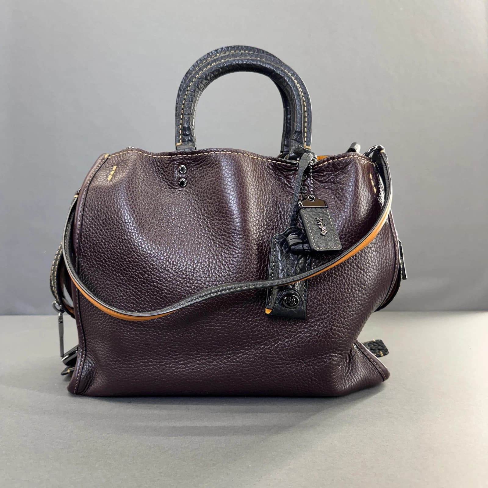 Coach Rogue 31 Satchel Bag Womens Size Oxblood Black Shoulder First Generation - Image 1