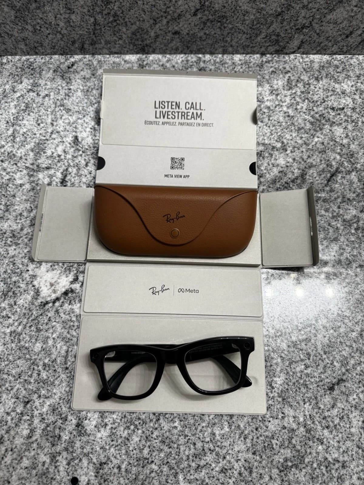loss Black Ray-Ban Meta Wayfarer RW4006 Smart Glasses Gen 1 β Transition Lenses - Image 1
