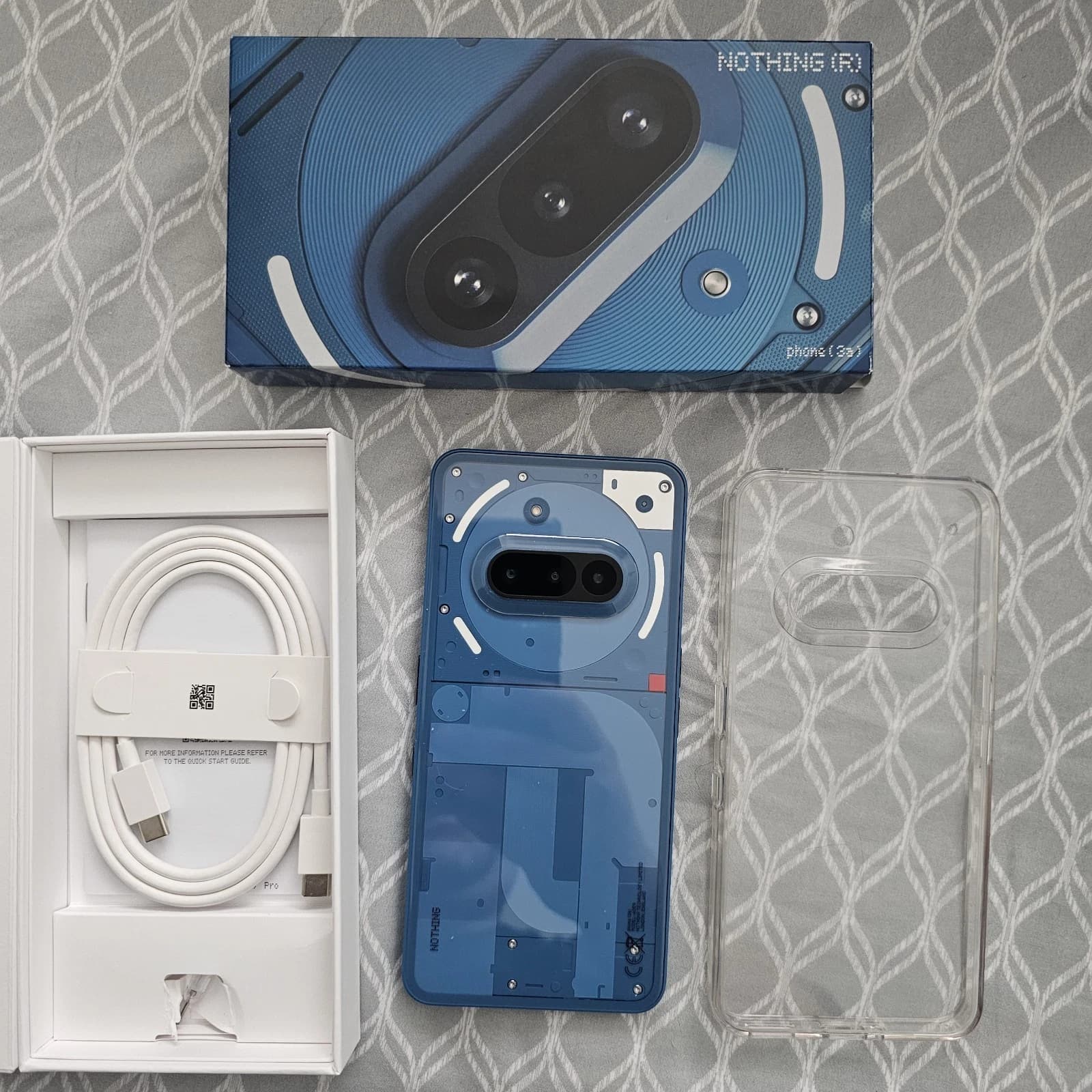 Nothing Phone 3A Pro Unlocked, 256GB, 12GB RAM, BLUE, A059P - Image 1