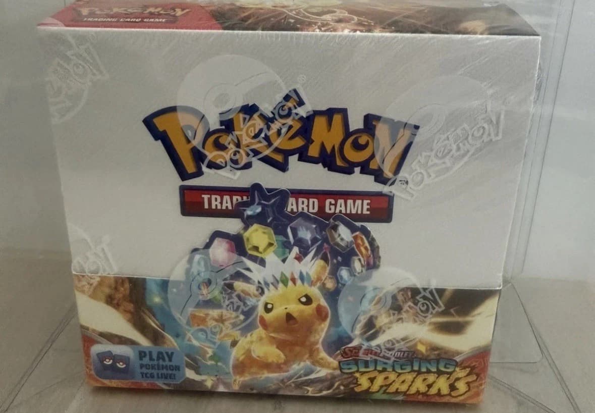 Pokemon Surging Sparks Booster Box – 36 Pokémon Packs – Brand New / Sealed - Image 1