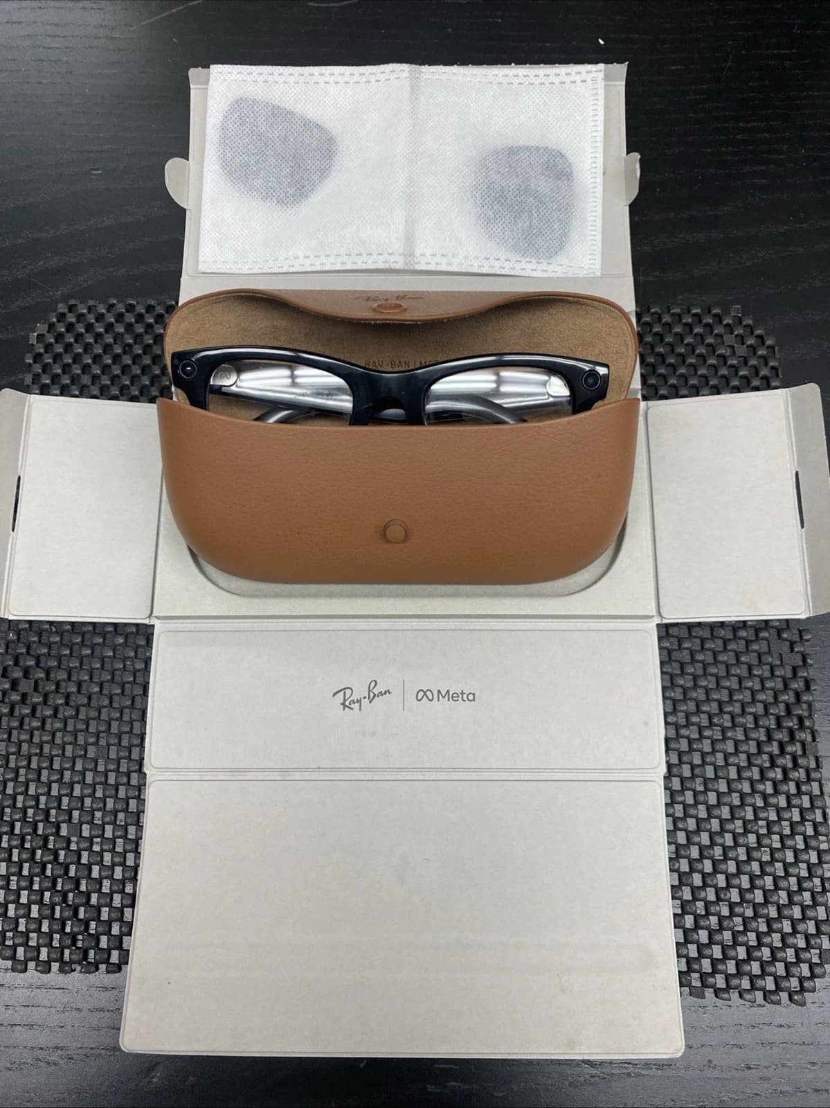 Ray Ban Meta Wayfarer Gen 2 RW4012 Shiny Black Smart Glasses w/Case C34 - Image 1