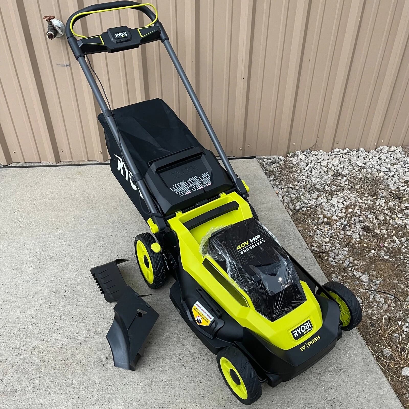 Ryobi RY401017 40V HP Brushless 20 in. Cordless Battery Walk Behind Push Lawn Mower - Image 1